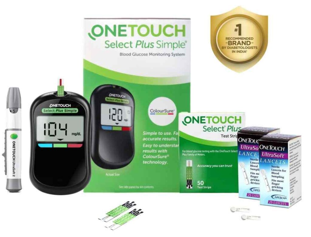 onetouch select plus simple glucometer 1